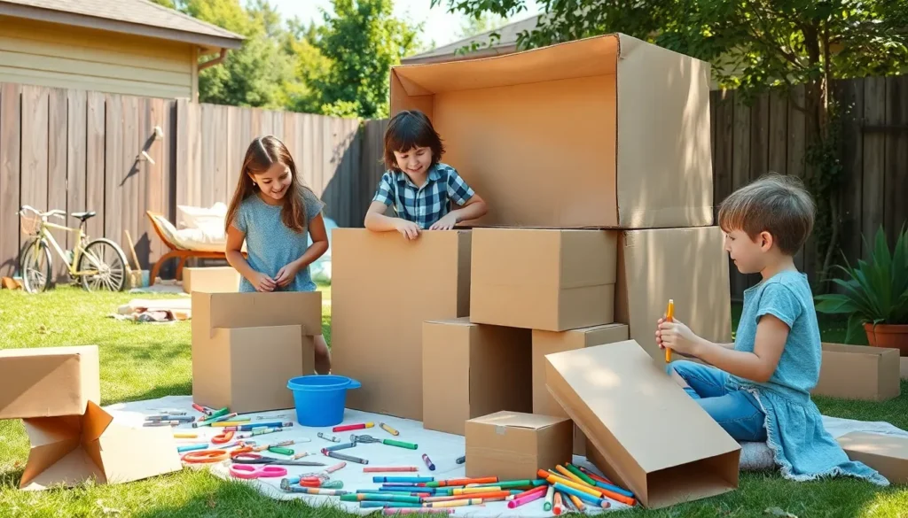 kids building projects